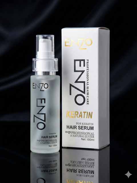 ENZO Keratin Hair Serum – Professional Smoothness & Natural Shine