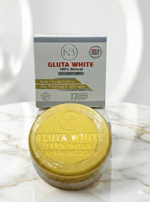 NB Gluta White Day & Night Cream – 100% Natural Skin Whitening & Anti-Aging Formula