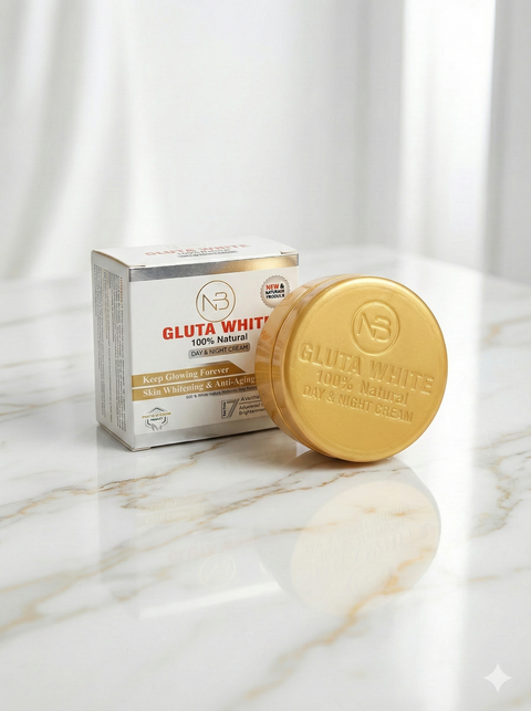 NB Gluta White Day & Night Cream – 100% Natural Skin Whitening & Anti-Aging Formula