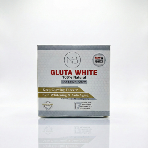 NB Gluta White Day & Night Cream – 100% Natural Skin Whitening & Anti-Aging Formula