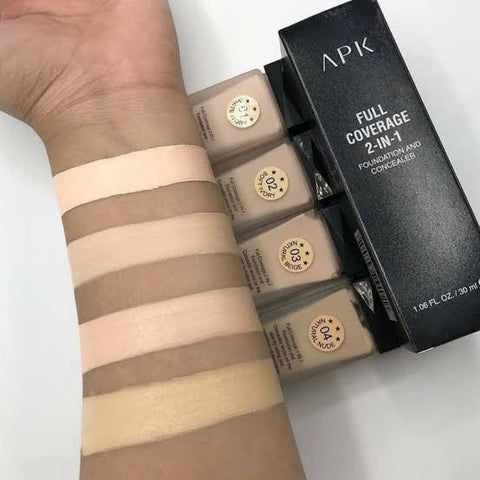 APK Full Coverage 2-In-1 Foundation & Concealer