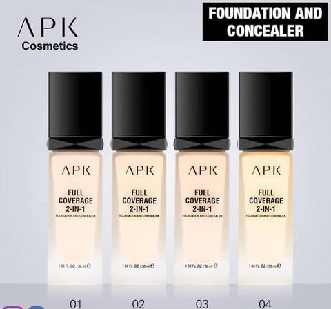 APK Full Coverage 2-In-1 Foundation & Concealer